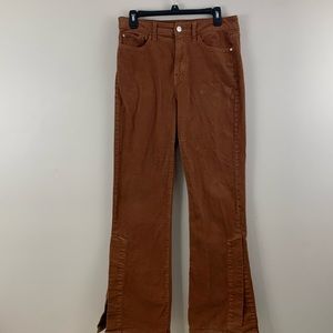 WARP+WEFT Highrise flare split jeans